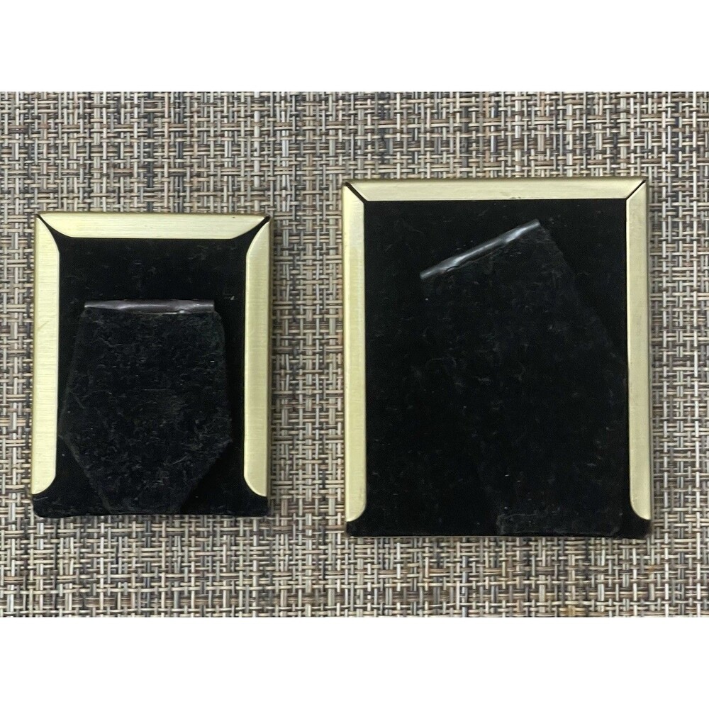 SOLD- CARR International Solid Brass Miniature Photo Frames Lot of Two Desktop - Picture 5 of 12